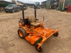 SCAG SABER TOOTH MID MOUNT FLAIL ZERO TURN RIDE ON MOWER, 1260 HOURS *PLUS VAT*