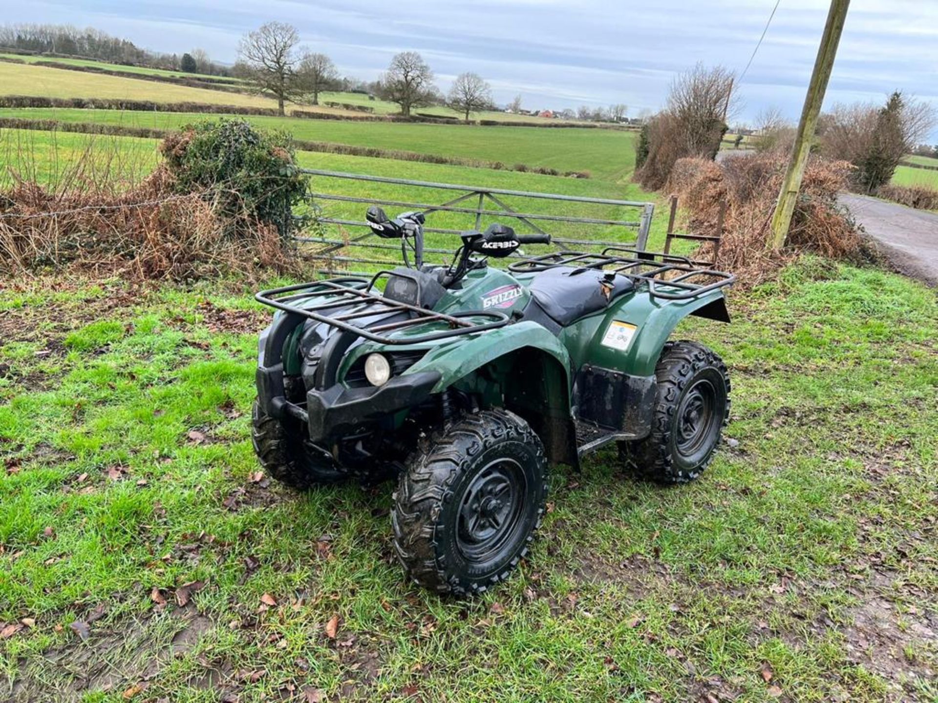 2012 YAMAHA GRIZZLY 450cc FARM QUAD, RUNS AND DRIVES WELL, AGRICULTURAL REGISTERED *NO VAT* - Image 3 of 11