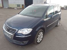 2008 VOLKSWAGEN TOURAN SPORT TDI 140 BLUE 7 SEATER MPV, 225,725 MILES *NO VAT*