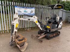 2014 BOBCAT E14 EXCAVATOR / DIGGER, 2289 HOURS, NEW TRACKS C/W 12" 18" DITCHING BUCKETS *PLUS VAT*