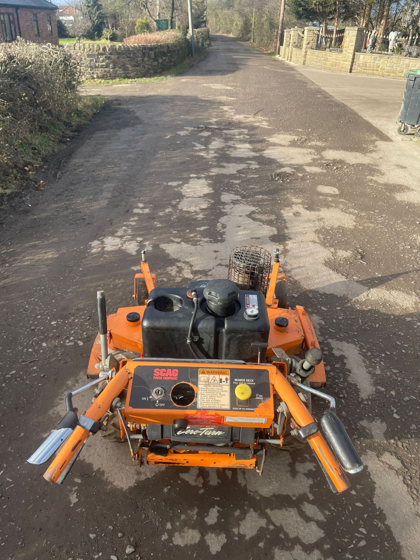 SCAG 48" COMMERCIAL PEDESTRIAN MOWER REAR DISCHARGE, RUNS DRIVES AND CUTS, YEAR 2012 *NO VAT* - Image 4 of 7