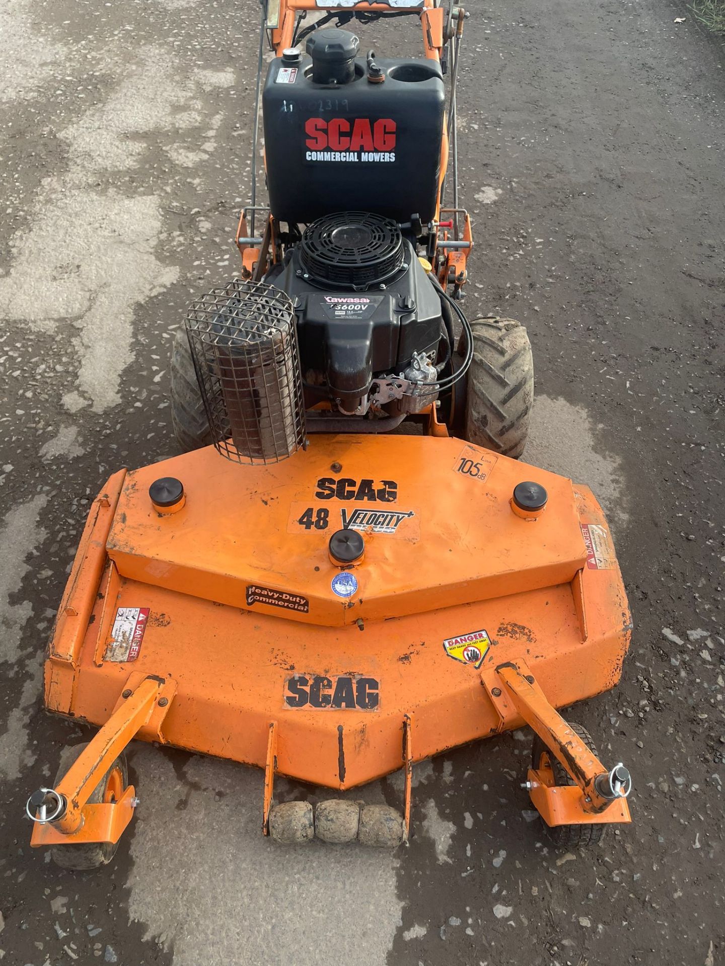 SCAG 48" COMMERCIAL PEDESTRIAN MOWER REAR DISCHARGE, RUNS DRIVES AND CUTS, YEAR 2012 *NO VAT* - Image 7 of 7