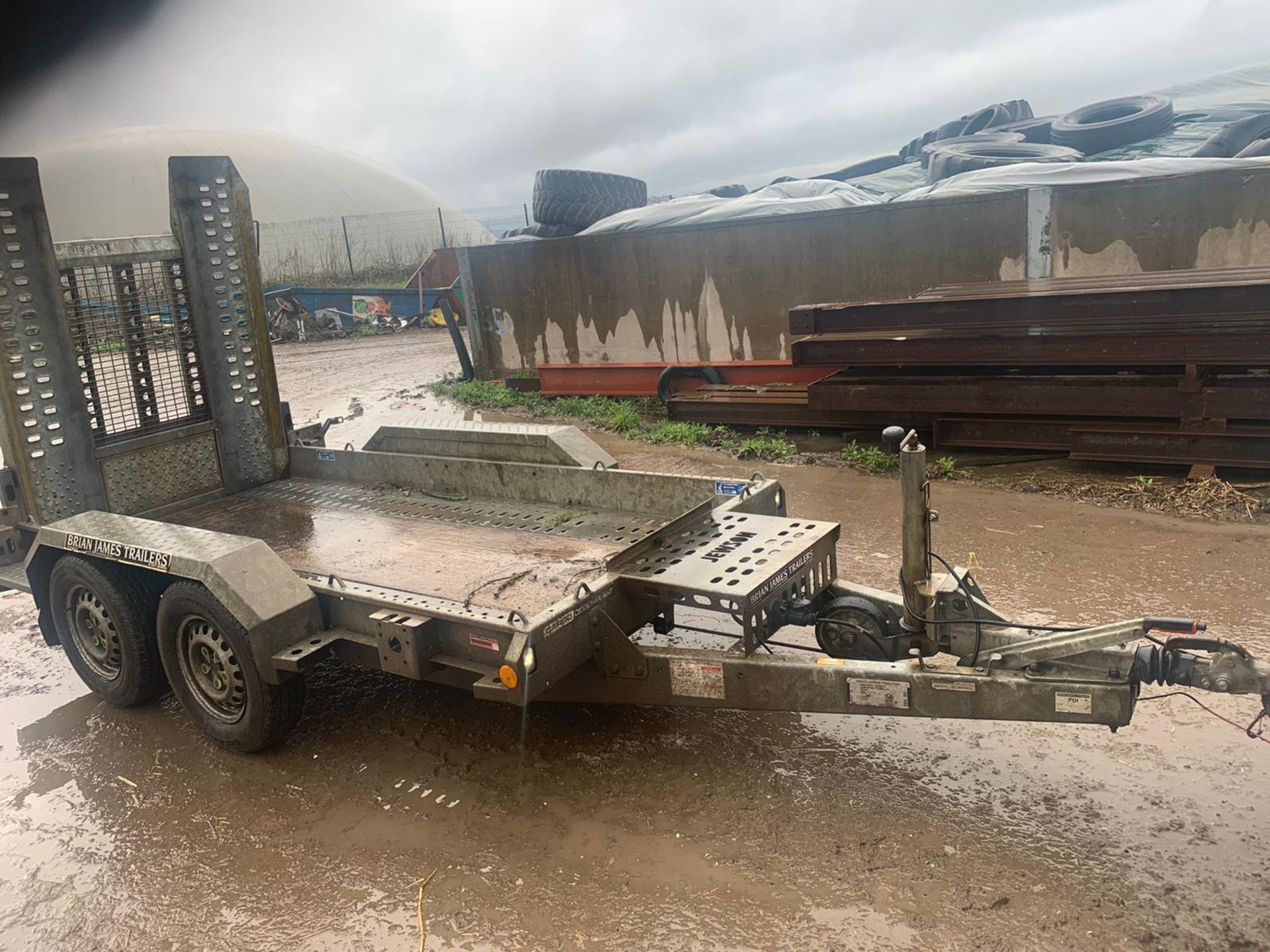 2015 BRIAN JAMES 2.7 TON PLANT TRAILER, 8 x4, IN VERY GOOD CONDITION *PLUS VAT*