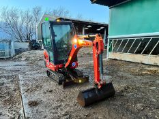 2015 KUBOTA KX015-4 1.5 TON MINI DIGGER, RUNS DRIVES DIGS, SHOWING A LOW AND GENUINE 1850 HOURS