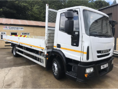 2013/63 PLATE IVECO EUROCHARGE 120E18 12 TON 24ft10 ALLOY DROPSIDE TRUCK, 3 CAB SEATS *PLUS VAT*