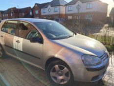 2007/57 VOLKSWAGEN GOLF S SDI SILVER 5 DOOR HATCHBACK, 159,480 MILES *NO VAT*