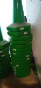 APPROX 25 x BRAND NEW AND UNUSED WEIGHTED GREEN CONES, NO RESERVE *PLUS VAT*