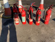 5 x FIRE EXTINGUISHERS, 5LITRE CO2 *NO RESERVE* PLUS VAT