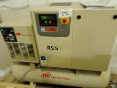 INGERSOLL RAND R5.5 ROTARY COMPRESSOR, HIGH PERFORMANCE, LOW NOISE TECHNOLOGY *PLUS VAT*