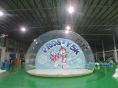 INFLATABLE SNOW GLOBE 8m LARGE, PERFECT FOR PARTIES, VERY LITTLE USE *PLUS VAT*