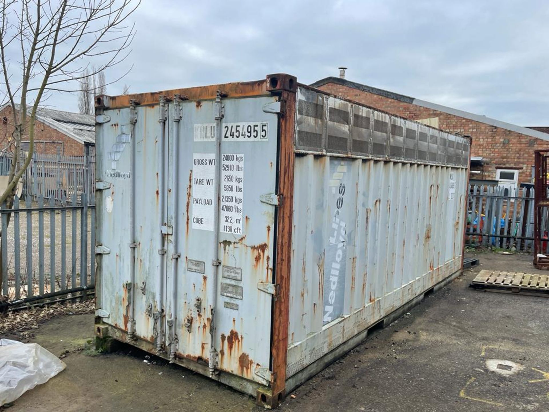 GREY STORAGE CONTAINER, NO RESERVE *PLUS VAT*