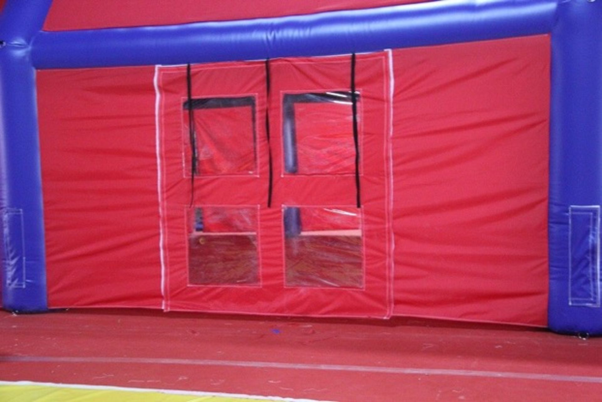 INFLATABLE MARQUEE WITH 6 REMOVEABLE DOORS, 15m LONG x 6m WIDE x 4.5 TO THE HIGHEST POINT *PLUS VAT* - Image 5 of 10