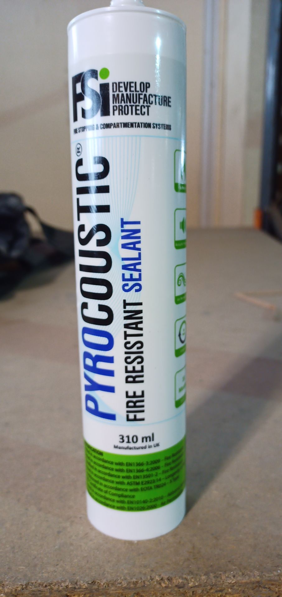 100 x BRAND NEW AND SEALED PYROCOUSTIC SEALANT, RRP £2.99 PER TUBE *PLUS VAT* - Image 2 of 5