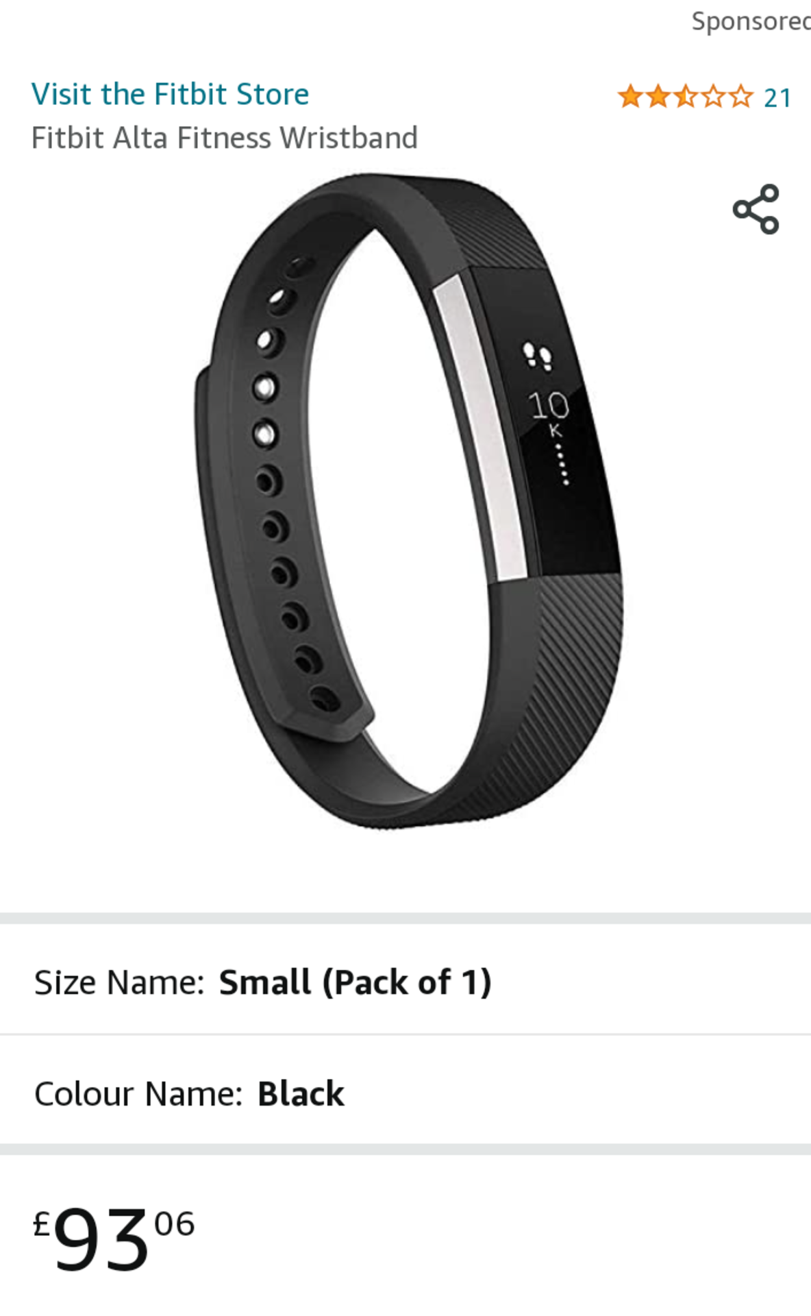 BOXED FITBIT ALTA WATCH, APPROX RRP £90+ *PLUS VAT* - Image 3 of 3