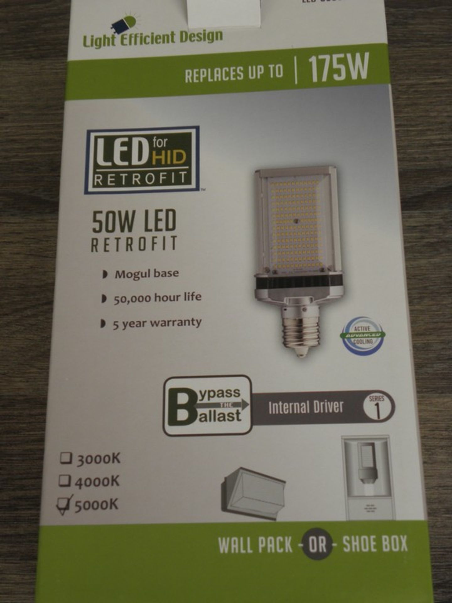 4 x LED-8088M40-G4 Shoe Box / Wall pack LED light bulb *NO VAT*