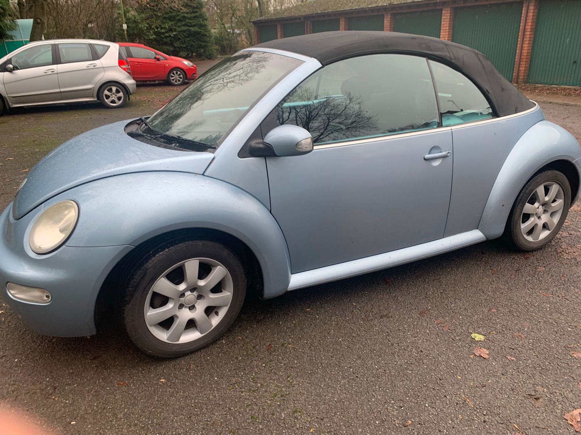 2003 VOLKSWAGEN BEETLE CABRIOLET BLUE CONVERTIBLE, HIGH SPEC, 110,801 MILES *NO VAT* - Image 3 of 17