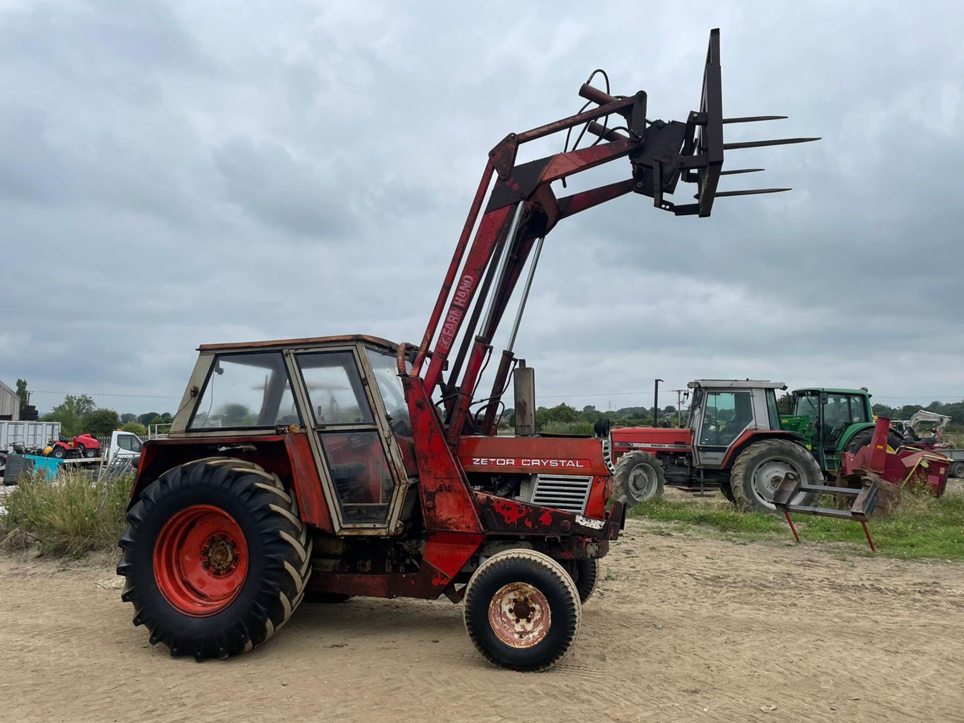 ZETOR CRYSTAL 8011 TRACTOR WITH LOADER, BALE SPIKE AND REAR WEIGHT, ROAD REGISTERED *PLUS VAT*