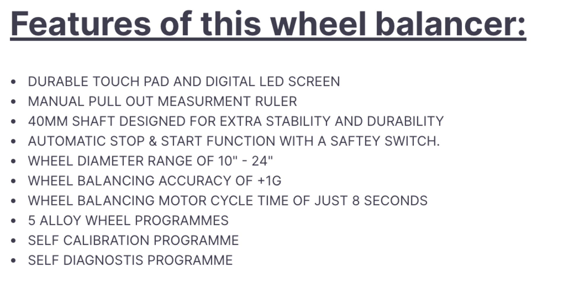 MC - NEW ! ECOTEK WHEEL BALANCER - Image 9 of 9