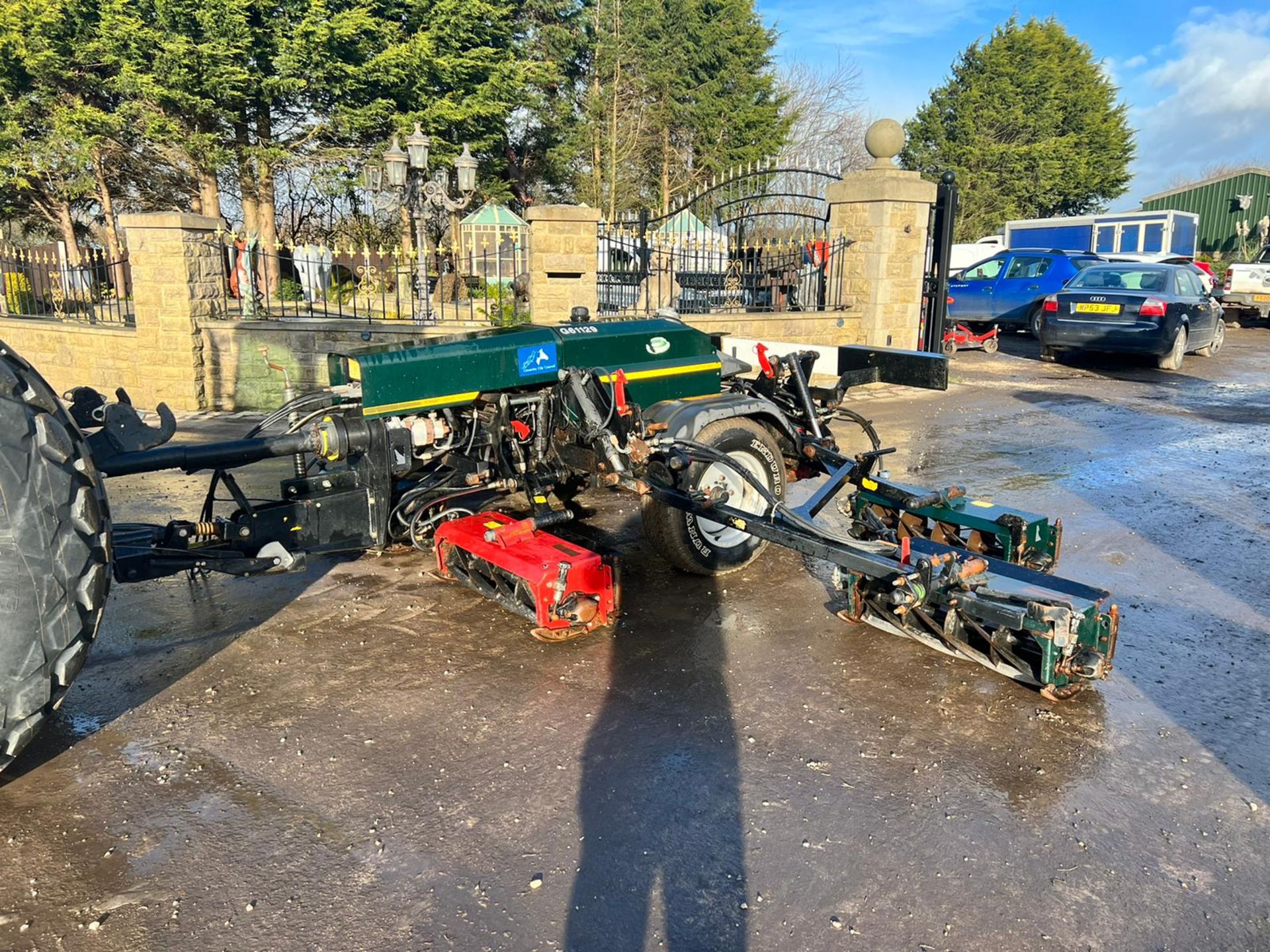 HAYTER TM749 7 GANG SINGLE AXLE TOW BEHIND CYLINDER MOWER, PTO DRIVEN, JOCKEY WHEEL *PLUS VAT* - Image 9 of 15