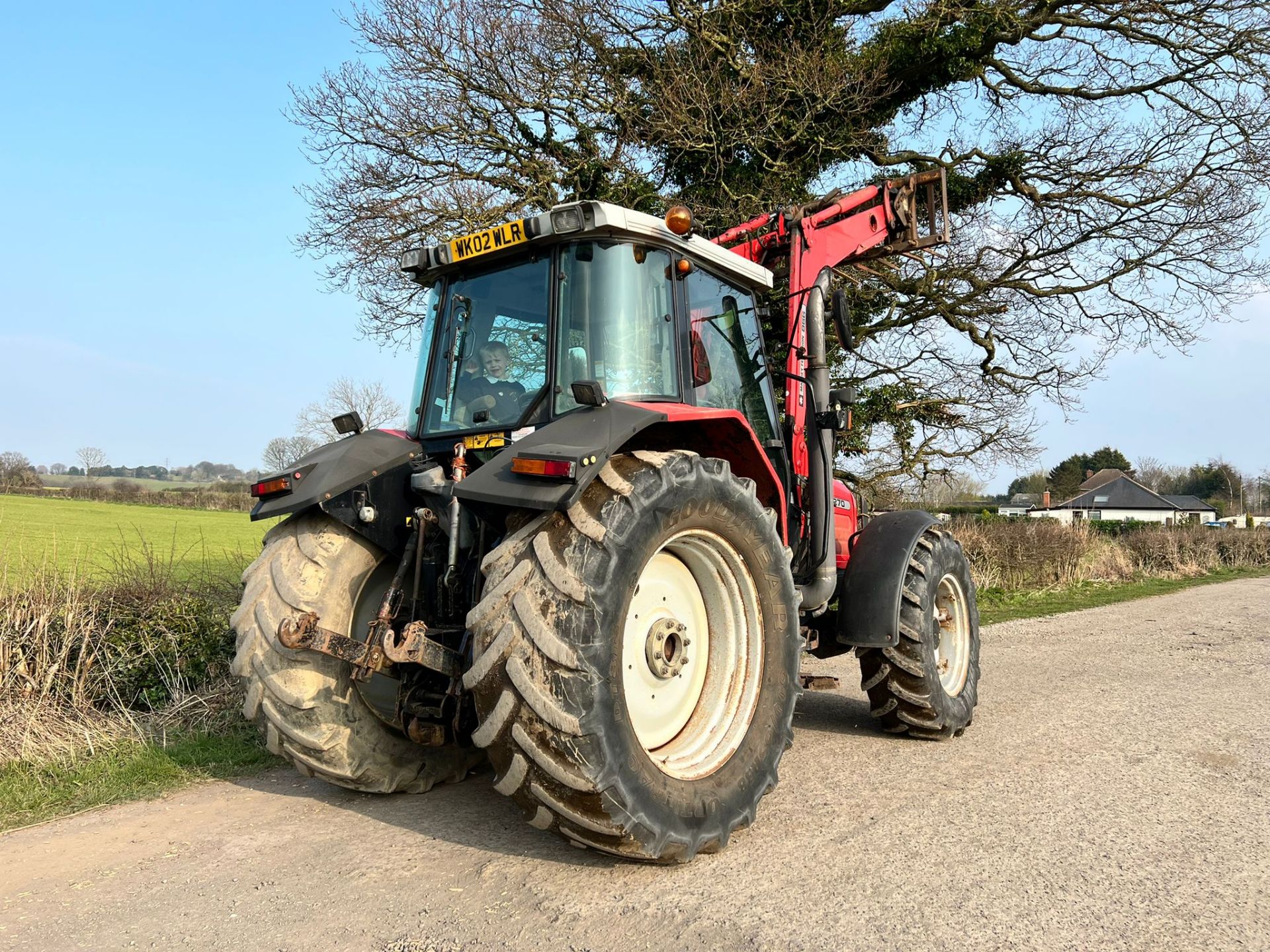 2002 Massey Ferguson 6270 100HP 4WD Tractor With Massey Ferguson 866 Front Loader And Bale Spike - Image 6 of 20