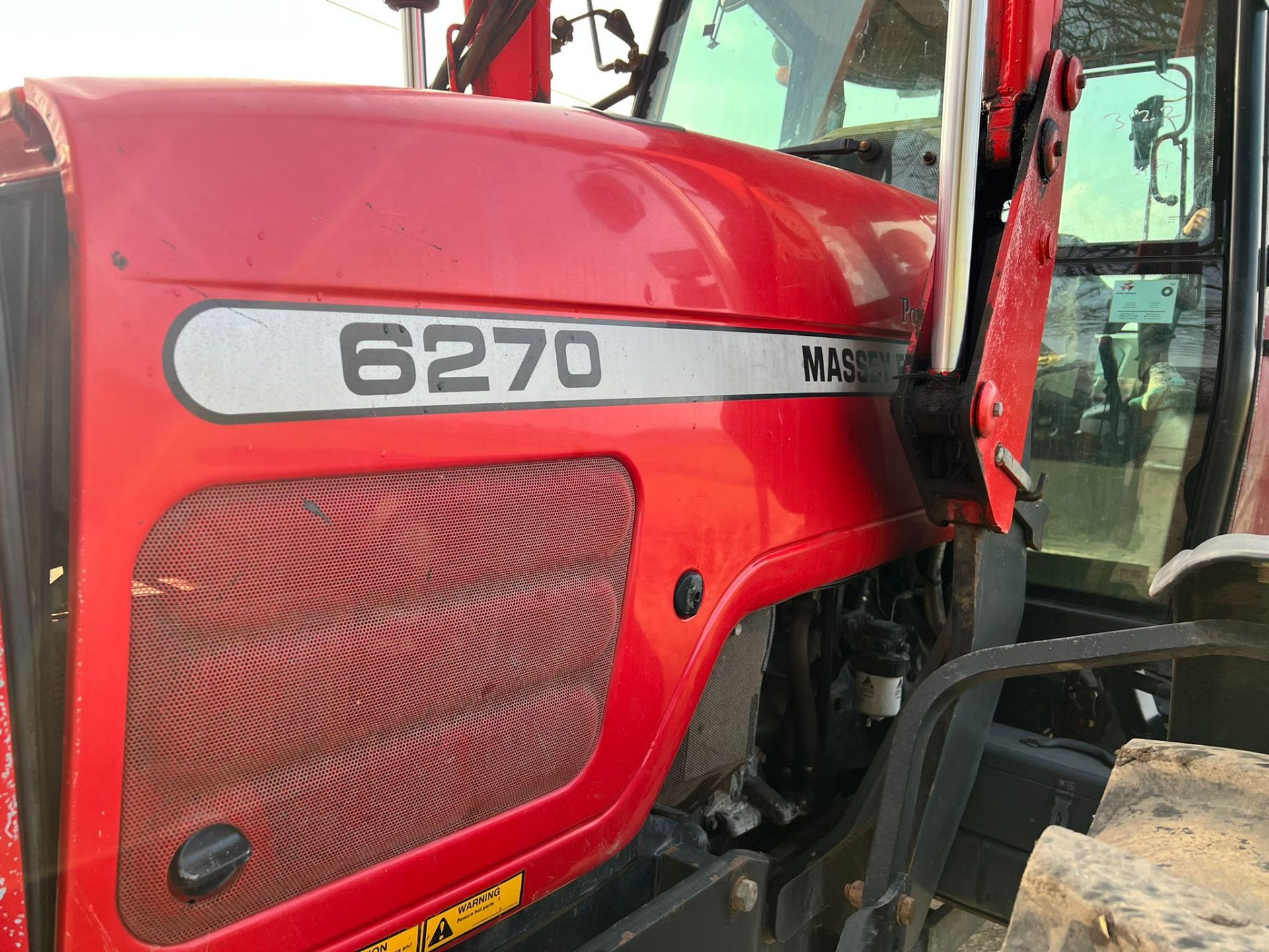 2002 Massey Ferguson 6270 100HP 4WD Tractor With Massey Ferguson 866 Front Loader And Bale Spike - Image 9 of 20