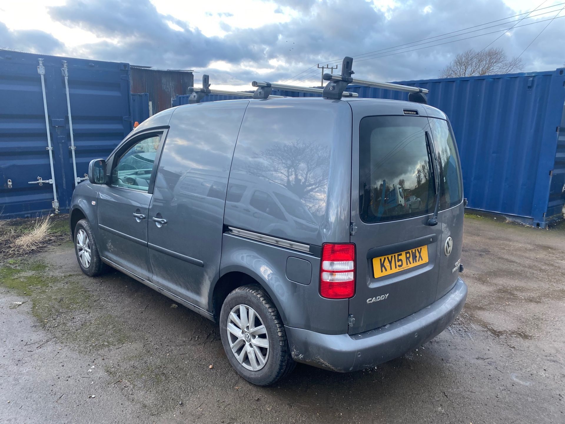 2015 VOLKSWAGEN CADDY C20 HIGHLINE 1.6 TDI GREY PANEL VAN, 127K MILES *NO VAT* - Image 3 of 8