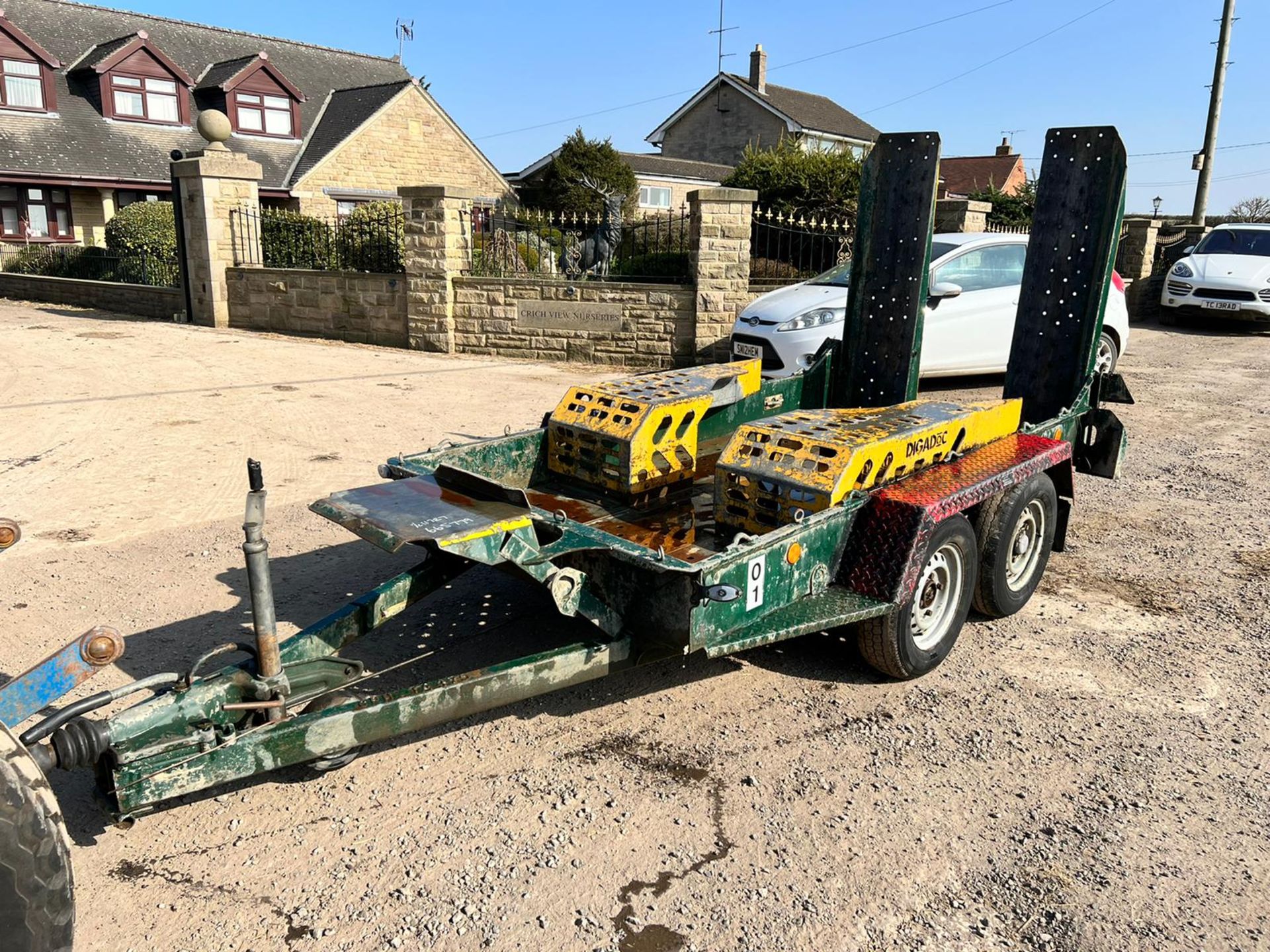 2015 Ifor Williams GH94BT 2.7 Ton Twin Axle Plant Trailer, Tows Well, Track Box, Good Set Of Tyres