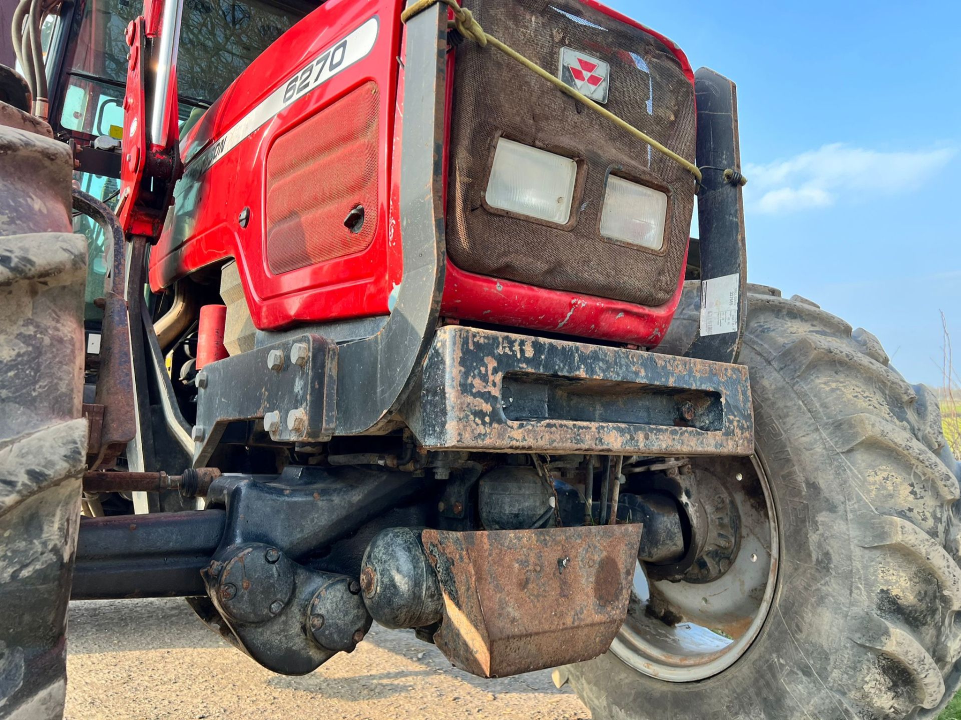 2002 Massey Ferguson 6270 100HP 4WD Tractor With Massey Ferguson 866 Front Loader And Bale Spike - Image 14 of 20