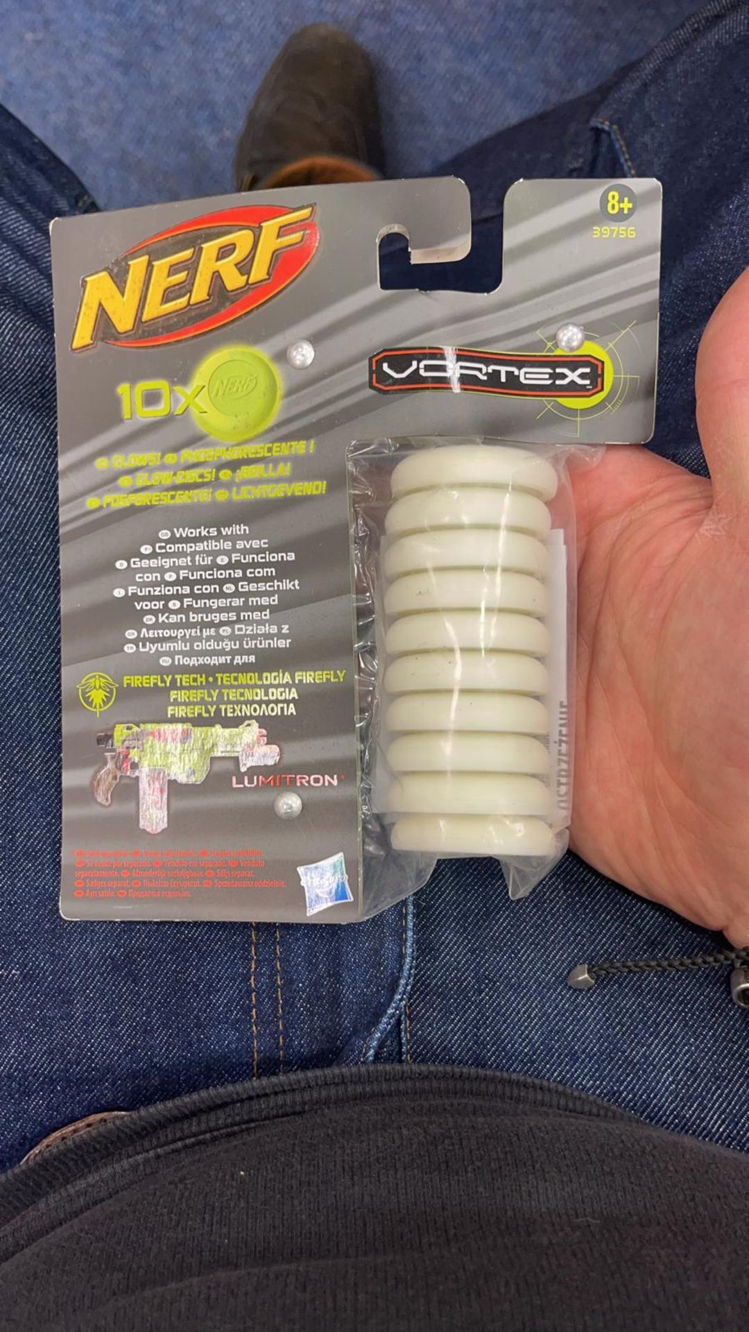 500 x Nerf vortex discs glow in the dark, RRP £6 A PACK *PLUS VAT*