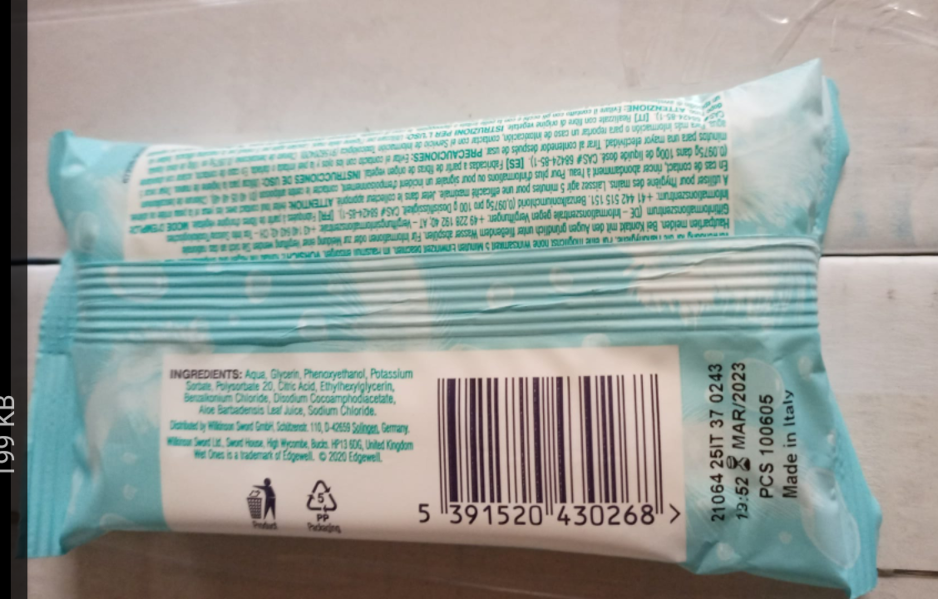 1000 PACKS OF WET ONES WIPES, ASSORTED FRAGRANCES, ALL IN DATE 2023 *PLUS VAT* - Image 3 of 6