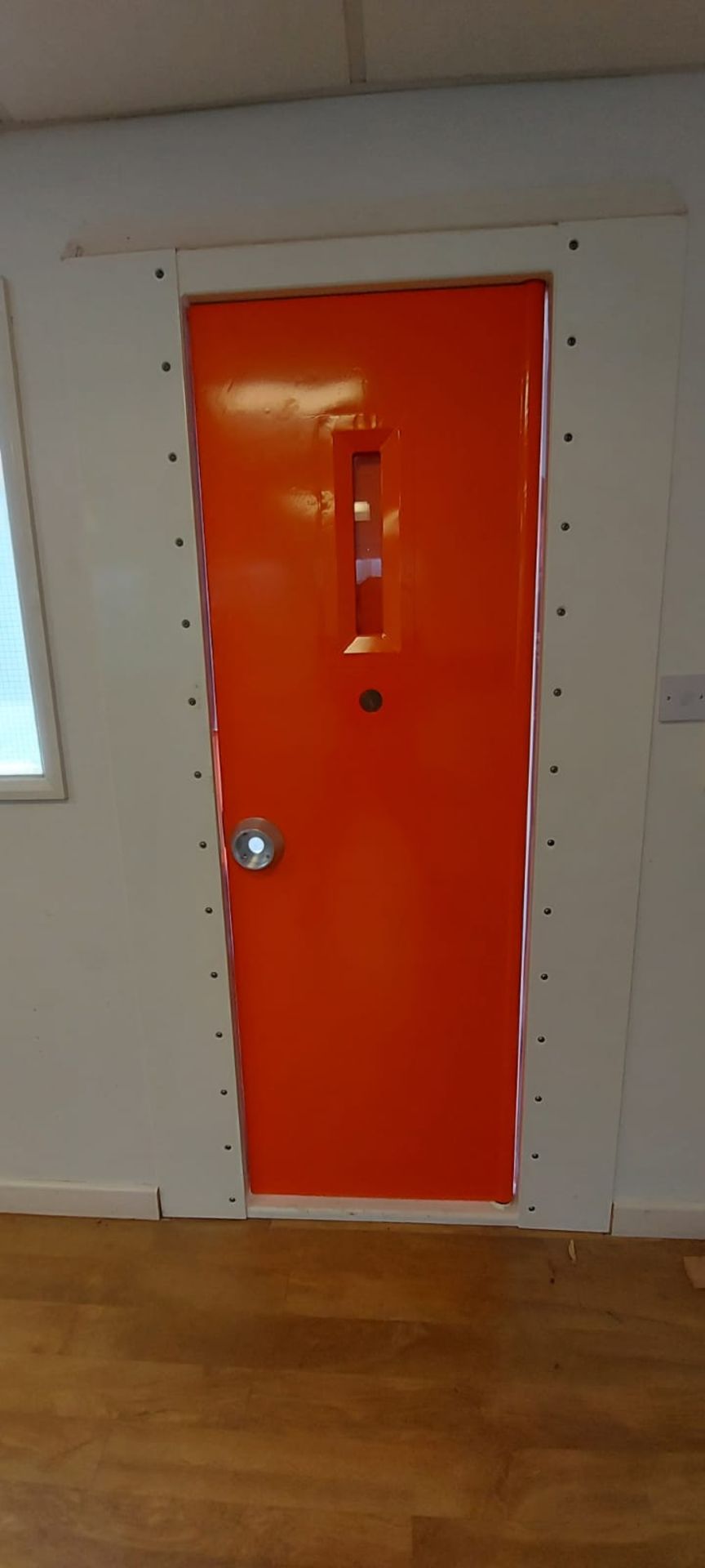 HEAVY STEEL CELL DOOR & FRAME To fit door opening of 2050mm x 930mm, NO RESERVE *NO VAT* - Image 2 of 9