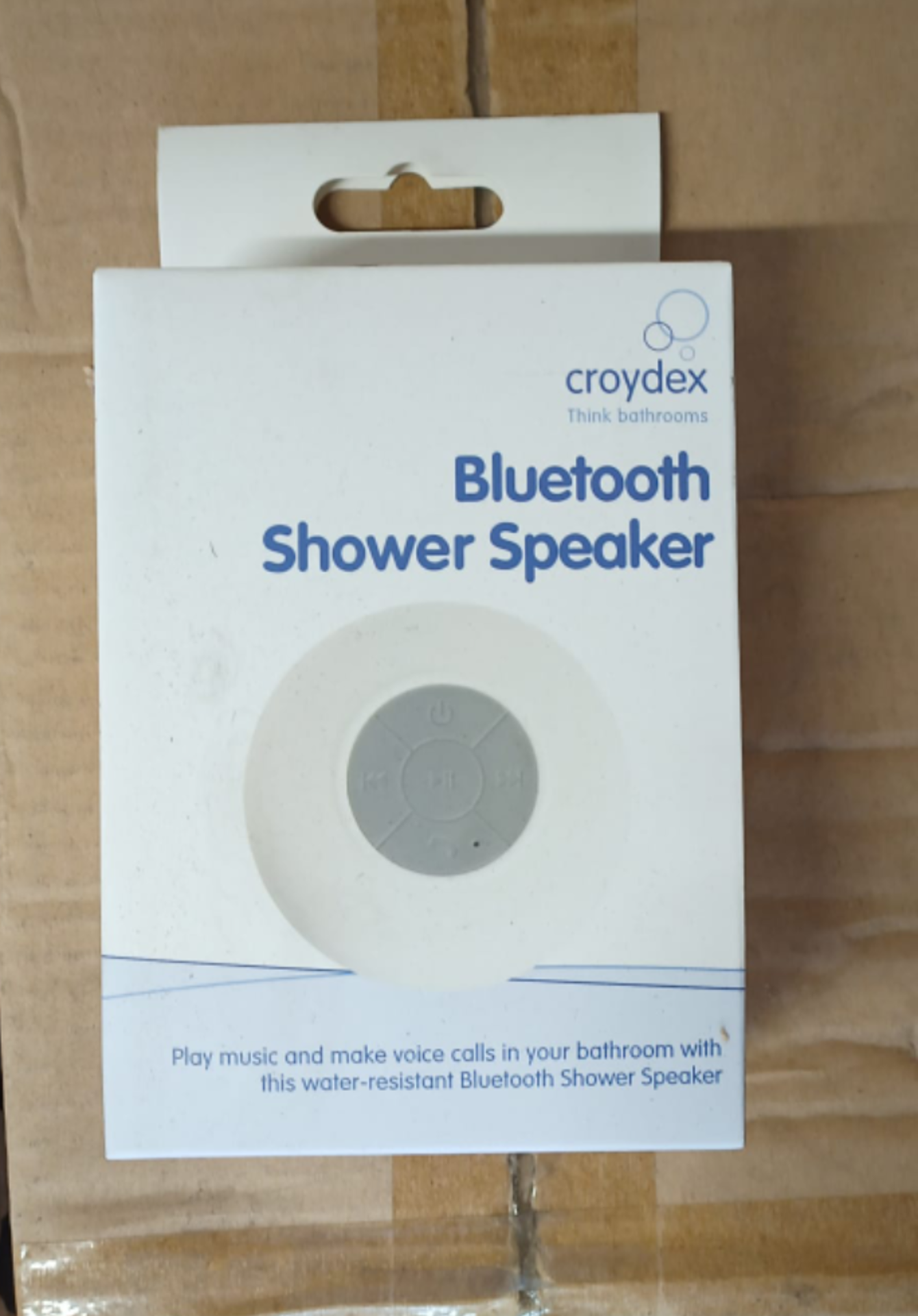 100 x BRAND NEW AND SEALED Croydex Bluetooth shower speaker *PLUS VAT*