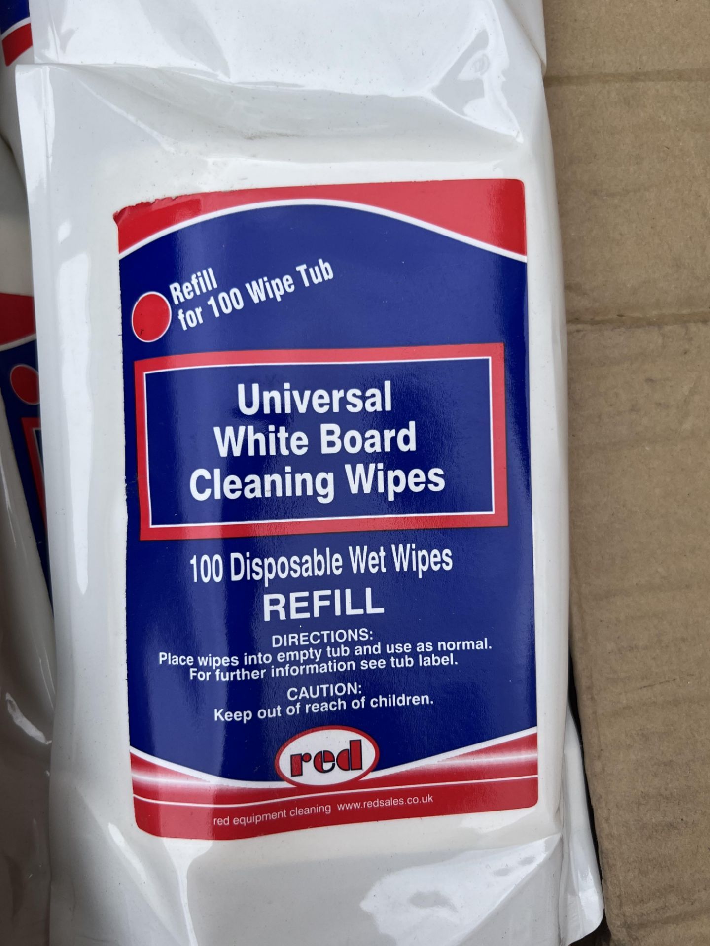 5 BOXES OF APPROX 20 WHITEBOARD TUB REFILL WIPES, no reserve *PLUS VAT*