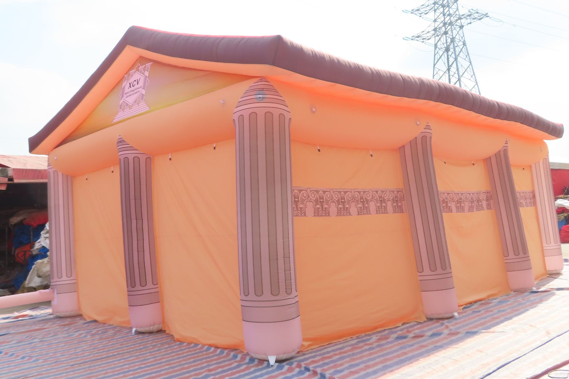 BRAND NEW ROMAN TEMPLE PARTY TENT, 10m x 6m, 4m TALL, FOR EVENTS - WEDDINGS, BIRTHDAYS *PLUS VAT*