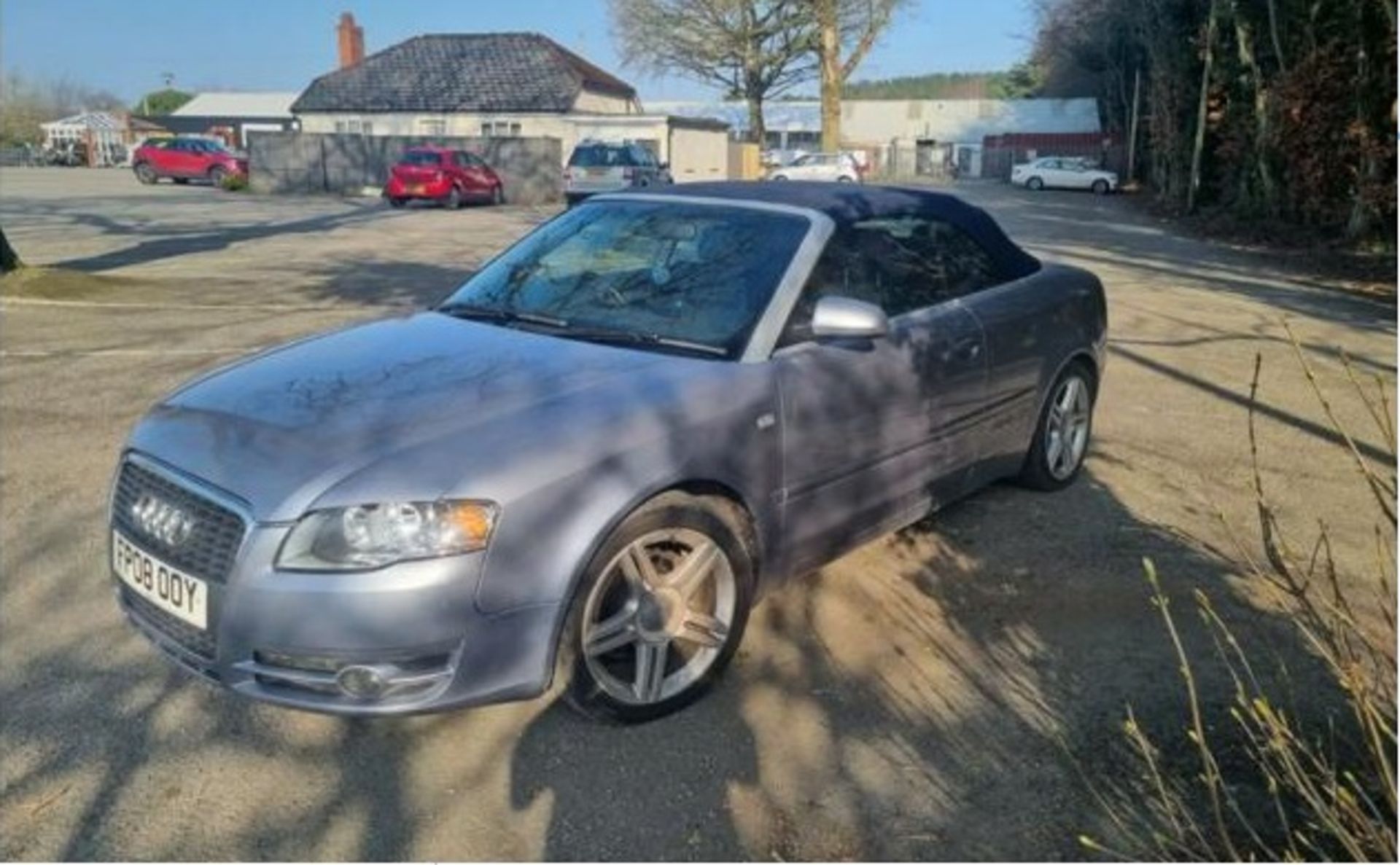 2008 AUDI A4 SPORT 2.0 TDI 140 SILVER CONVERTIBLE, 125K MILES *NO VAT* - Image 4 of 10