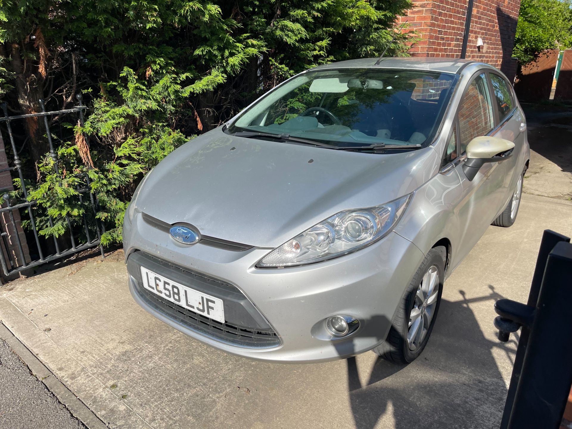 2008/58 FORD FIESTA ZETEC 90 TDCI SILVER HATCHBACK, 134,000 MILES *NO VAT* - Image 2 of 7