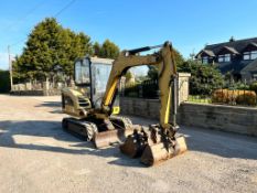 2012 Caterpillar 302.5C 2.5 Ton Mini Digger, Runs Drives And Digs, Showing A Low 3711 Hours!