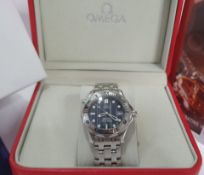 Omega Seamaster Professional 300m Wave Dial Mens Watch NO VAT