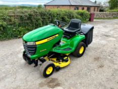 JOHN DEERE x300R ride on lawn mower, runs drives and cuts *PLUS VAT*