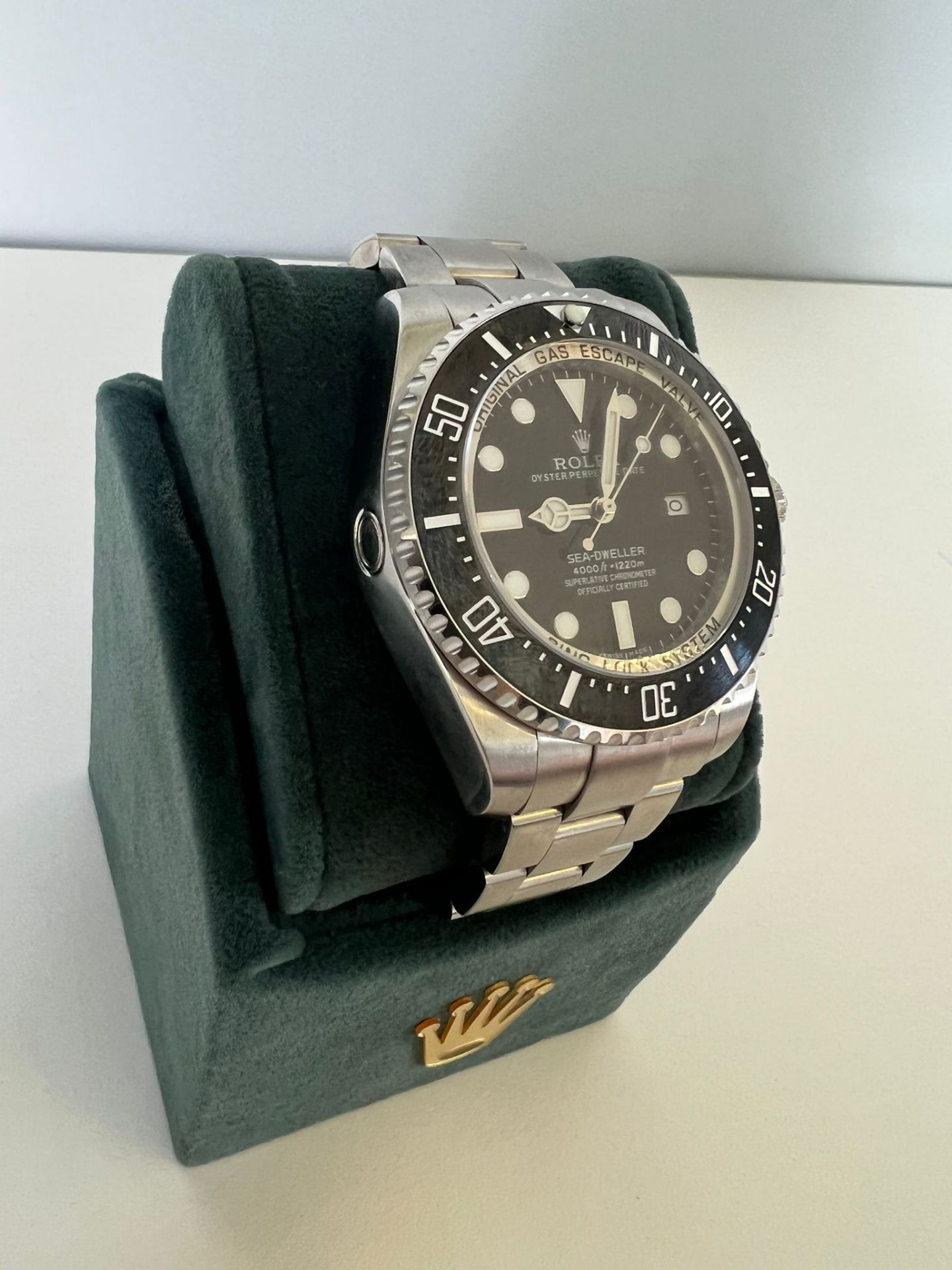 ROLEX OYSTER PERPETUAL DATE WATCH, C/W BOX *NO VAT* - Image 3 of 7