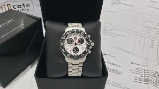 TAG HEUER F1 CHRONOGRAPH WHITE MENS WATCH NO VAT