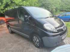 2011 VAUXHALL VIVARO 2700 CDTI SWB BLACK PANEL VAN, lots of history, 2 keys *no vat*