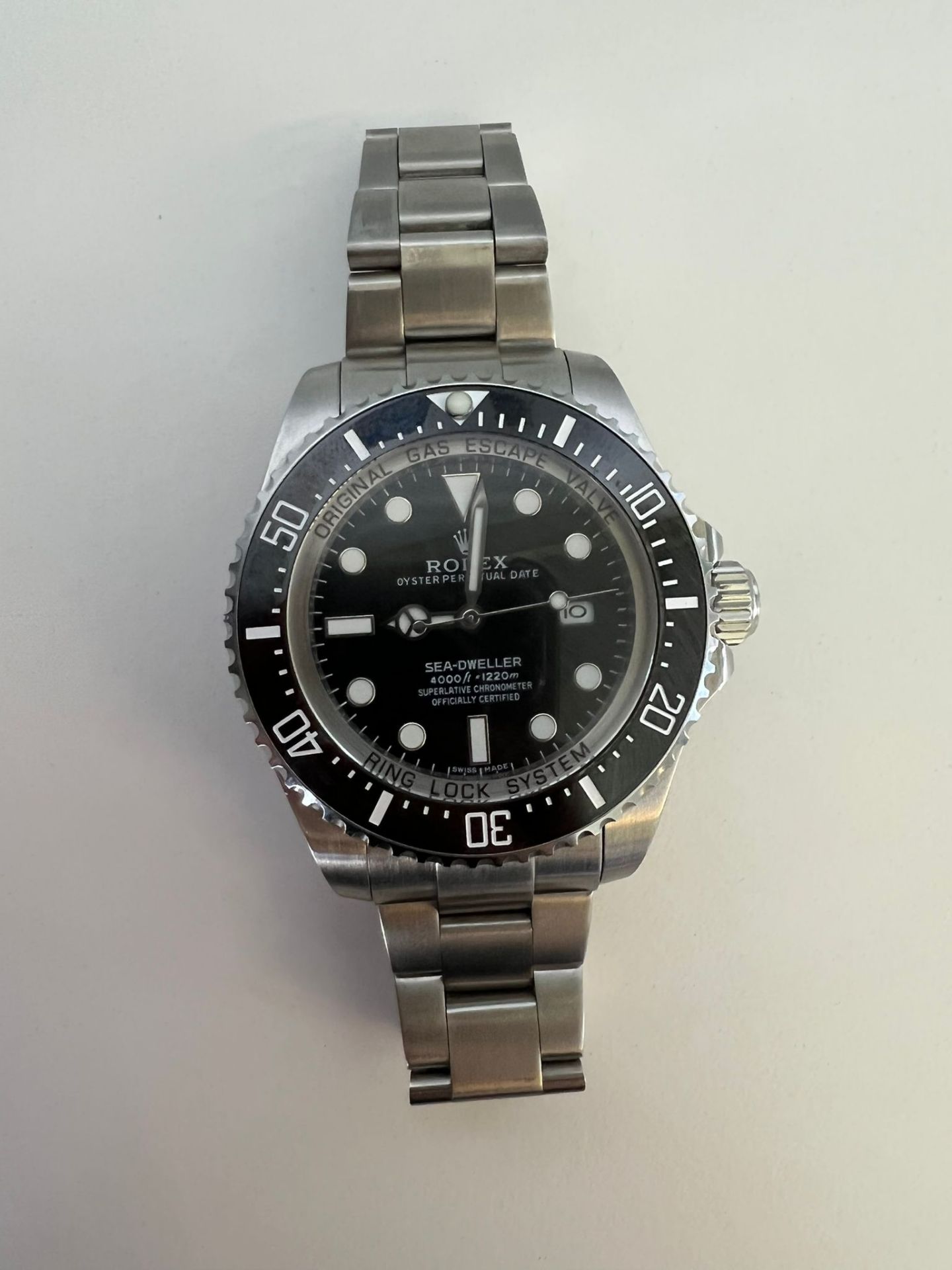 ROLEX OYSTER PERPETUAL DATE WATCH, C/W BOX *NO VAT* - Image 2 of 7