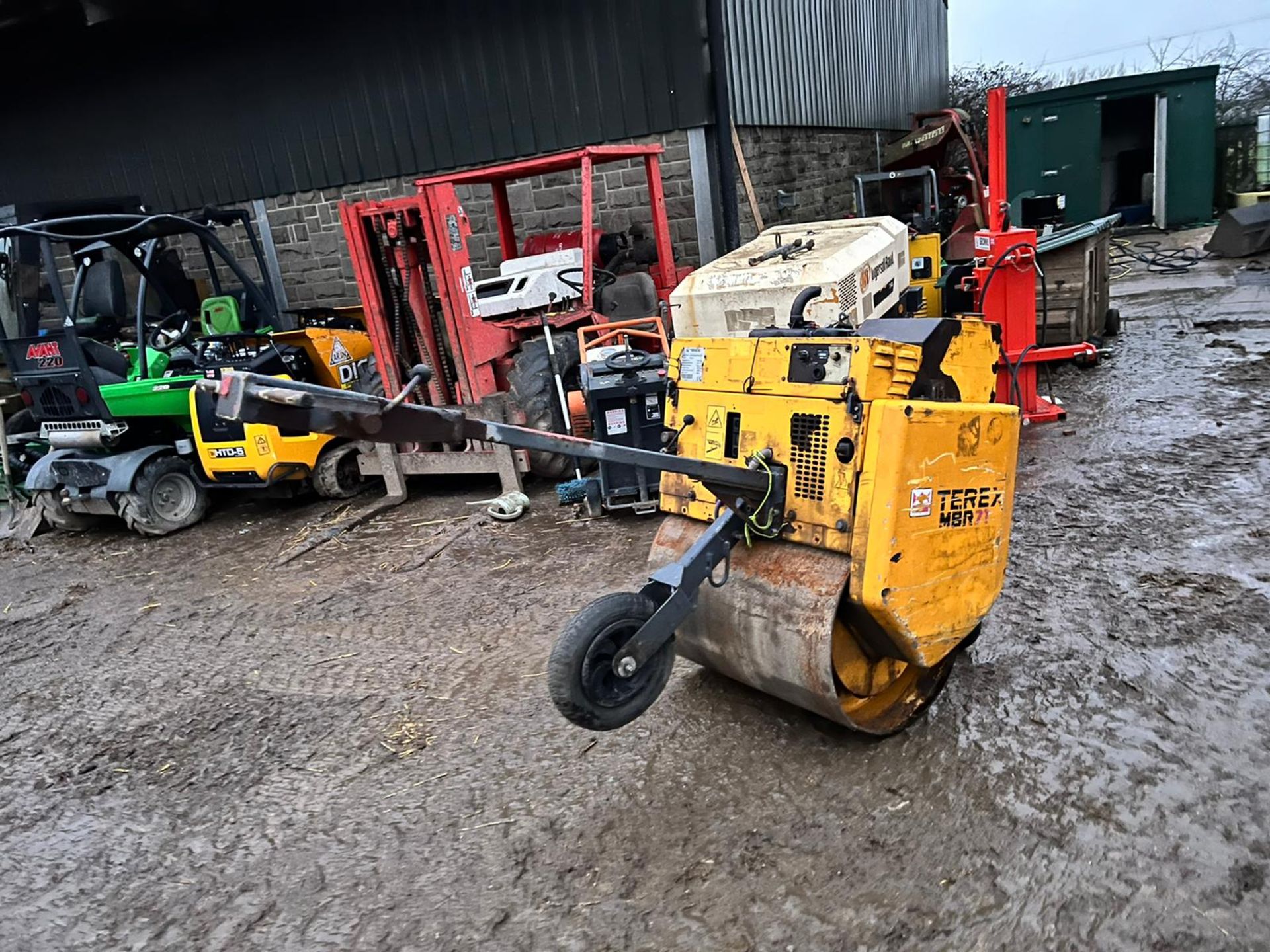 2015 TEREX MBR71 F/R DIESEL PEDESTRIAN SINGLE DRUM VIBRATING ROLLER, UNTESTED *PLUS VAT* - Image 3 of 11