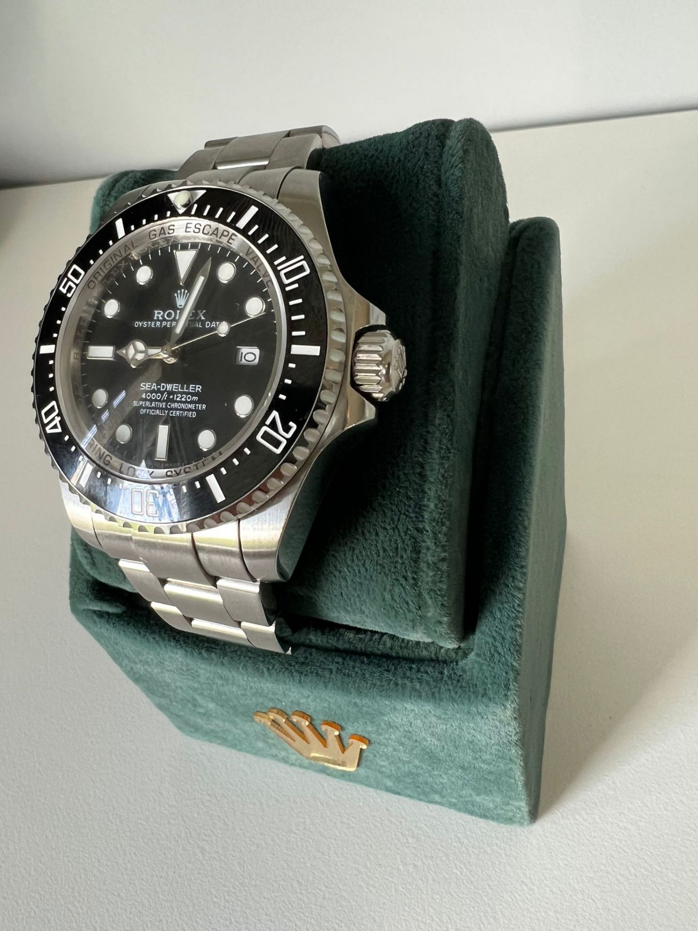 ROLEX OYSTER PERPETUAL DATE WATCH, C/W BOX *NO VAT* - Image 5 of 7