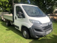 2015 CITROEN RELAY 35 L2 HDI WHITE TIPPER, EXTRA REVERSING LIGHTS *PLUS VAT*