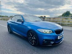 2014 BMW 225D M SPORT AUTO BLUE COUPE, 49,592 MILES *NO VAT*