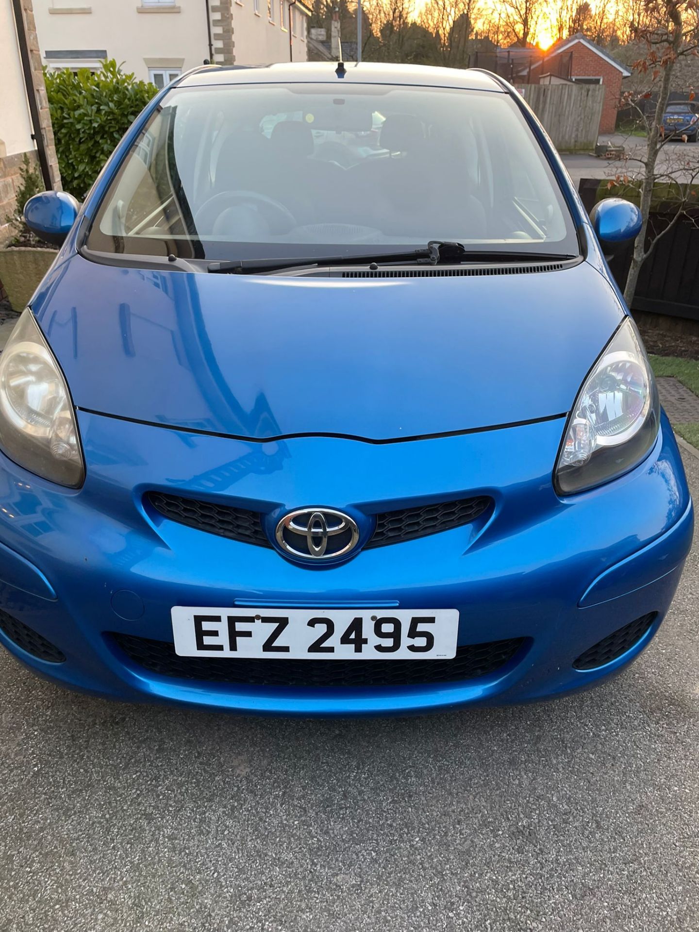 2010 TOYOTA AYGO BLUE VVT-I BLUE HATCHBACK, 101K MILES *NO VAT* - Image 2 of 4