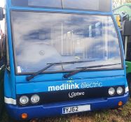 2012(62) OPTARE SOLO SR ELECTRIC BUS - 33 SEATER - 9.5 METRES LONG *NO VAT*