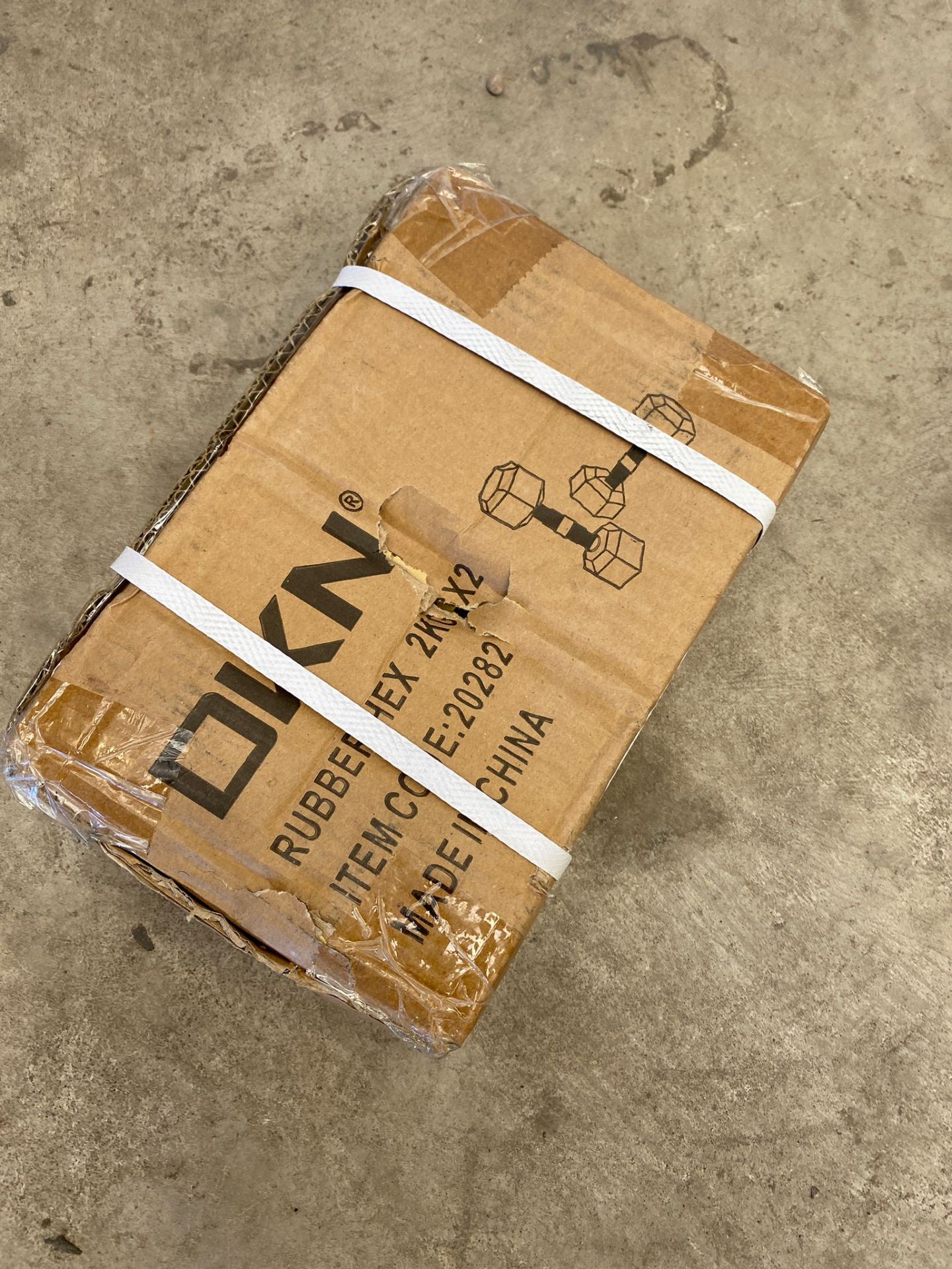DKN 2 x 2kg hex dumbbells (BOXED) *PLUS VAT*